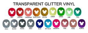 Transparent Glitter Name Decal for MB2