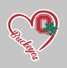 Load image into Gallery viewer, I Heart Buckeyes Decal