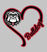 Load image into Gallery viewer, I Heart Bulldogs Decal