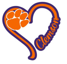 Load image into Gallery viewer, I Heart Clemson Decal