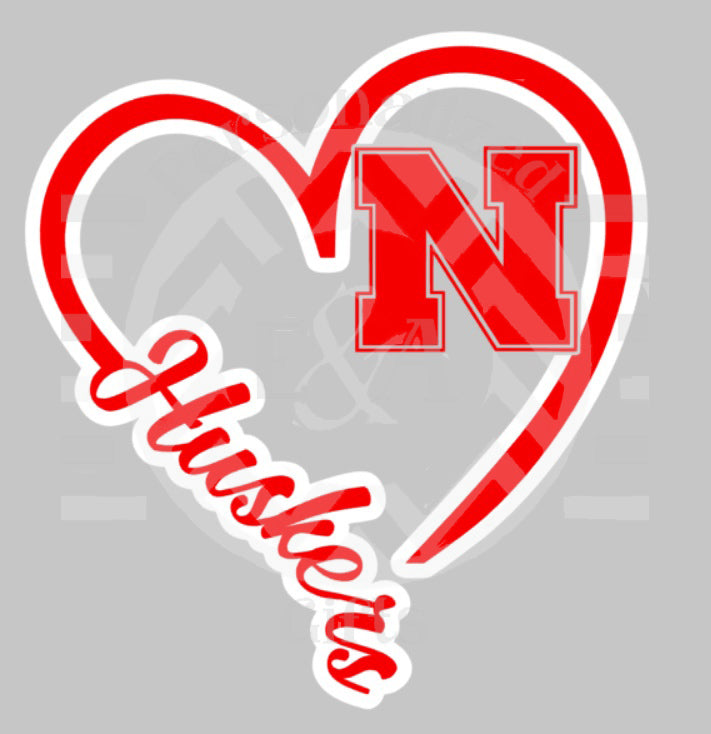 I Heart Nebraska Decal