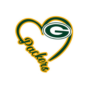 I Heart GB Packers Decal