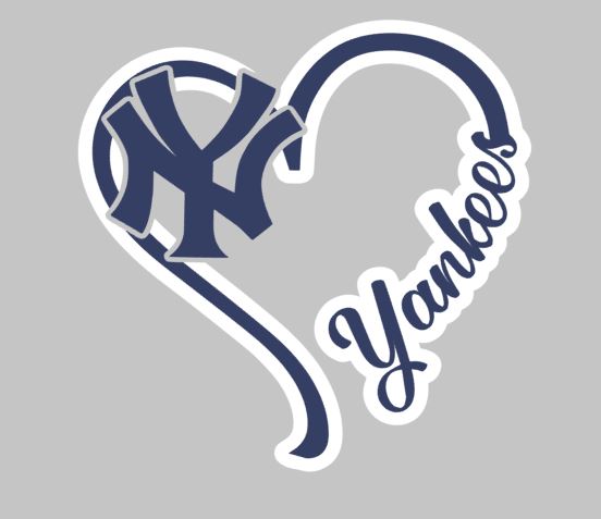 I Heart Yankees Decal